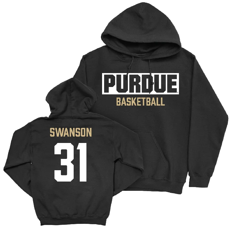 Women's Basketball Black Staple Hoodie - Sophie Swanson | #31