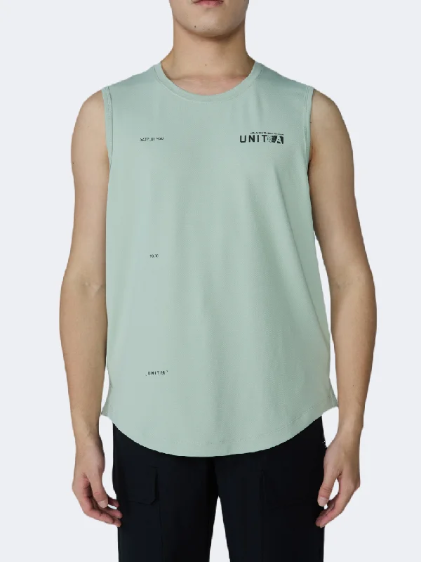 Anta Unit A Men Training Tank Green