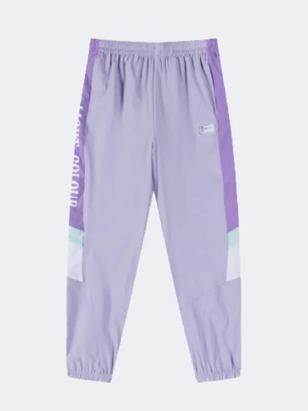 Erke Cropped Kids-Girls Training Pant Sea Purple