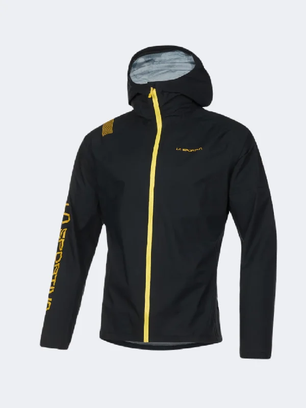 La Sportiva Pocketshell Men Hiking Jacket Black/Yellow