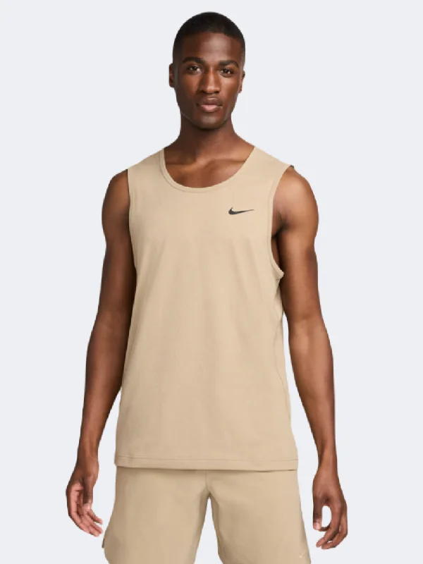 Nike Df Hyverse Men Training Tank Khaki/Black