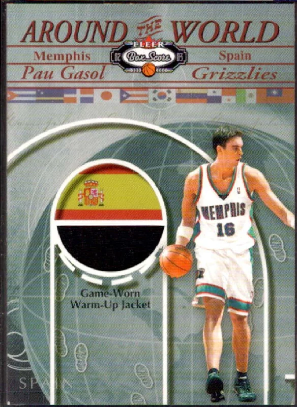 Pau Gasol Jacket 2002-03 Fleer Box Score Around the World Memorabilia #ATWM7