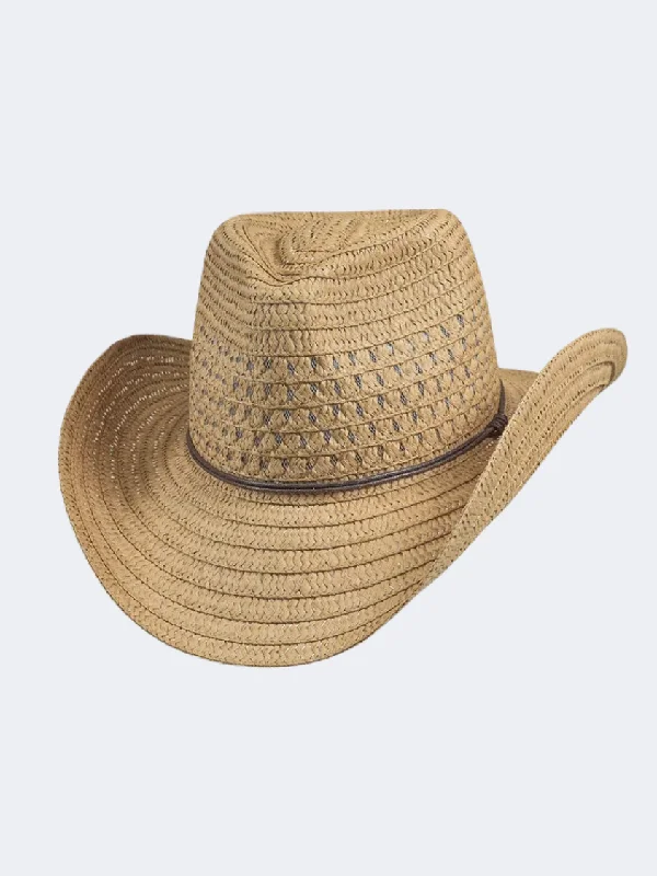 Stamion Cowboy Men Beach Hat Light Brown