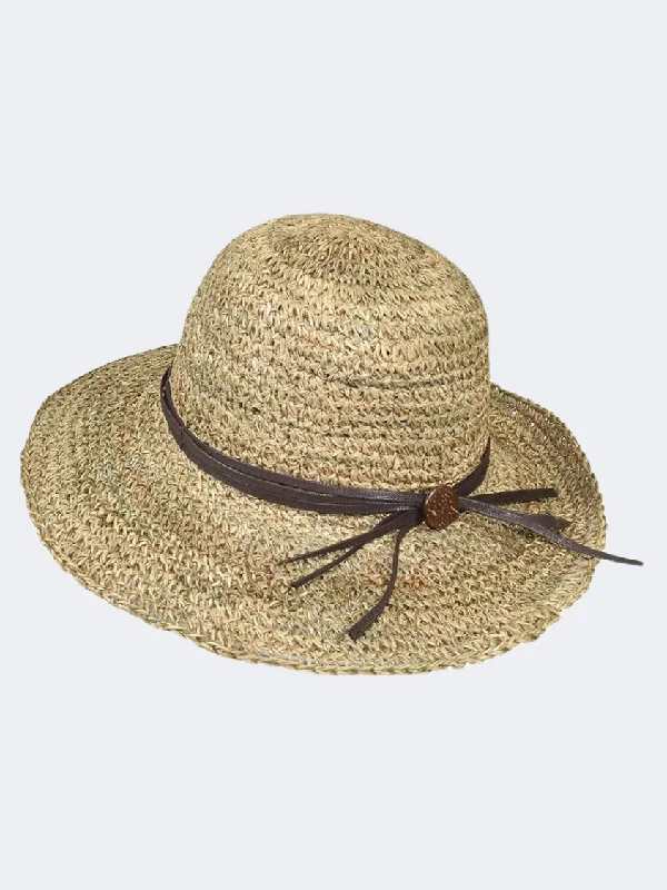 Stamion Crochet Women Beach Hat Natural