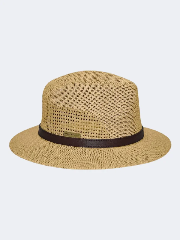 Stamion Peforated Men Beach Hat Natural