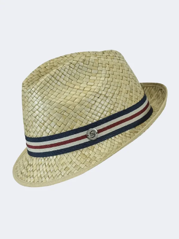 Stamion Tribbly Men Beach Hat Natural/Blue