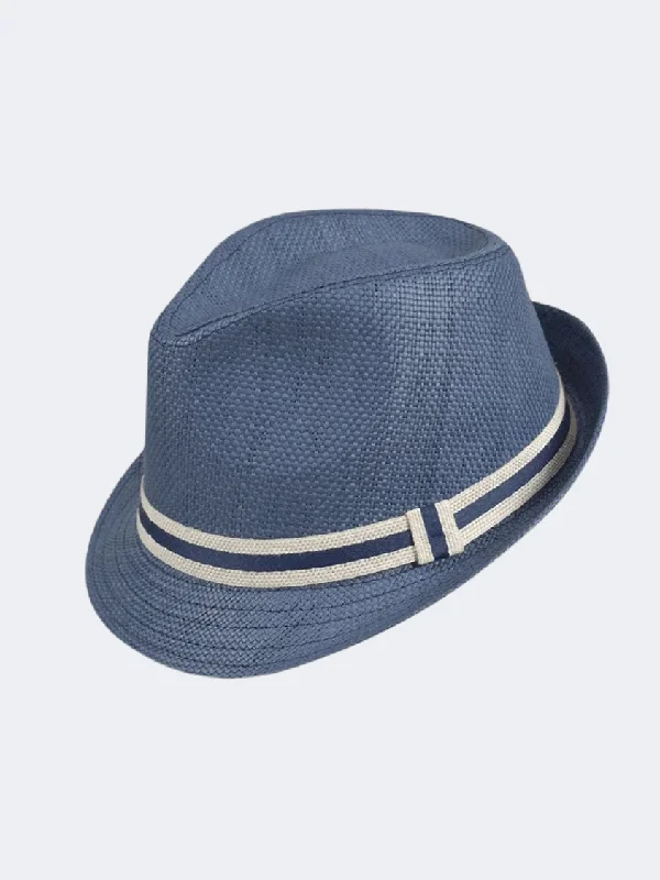 Stamion Trilby Men Beach Hat Blue