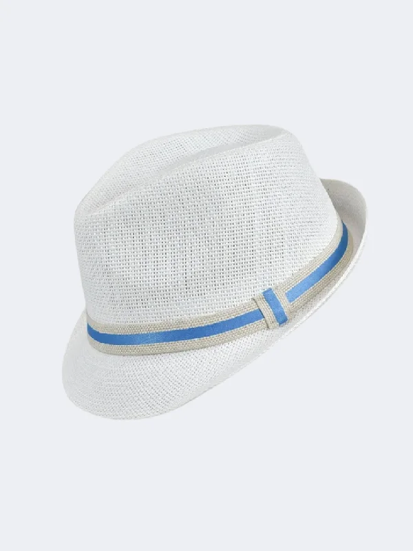 Stamion Trilby Men Beach Hat White