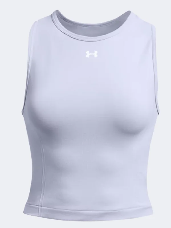 Under Armour Train Seamless Women Training Tank Celeste/White