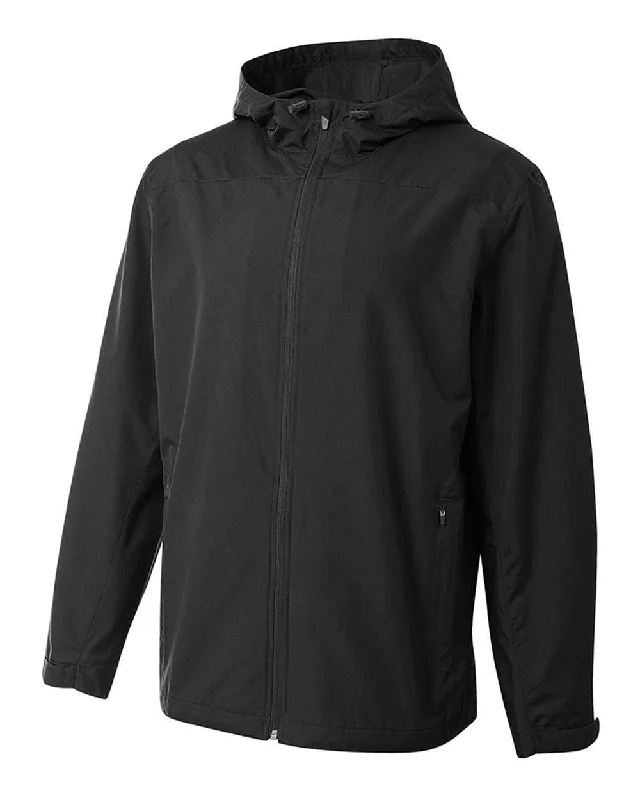 A4 N4264 Full Zip Force Windbreaker Jacket - Black