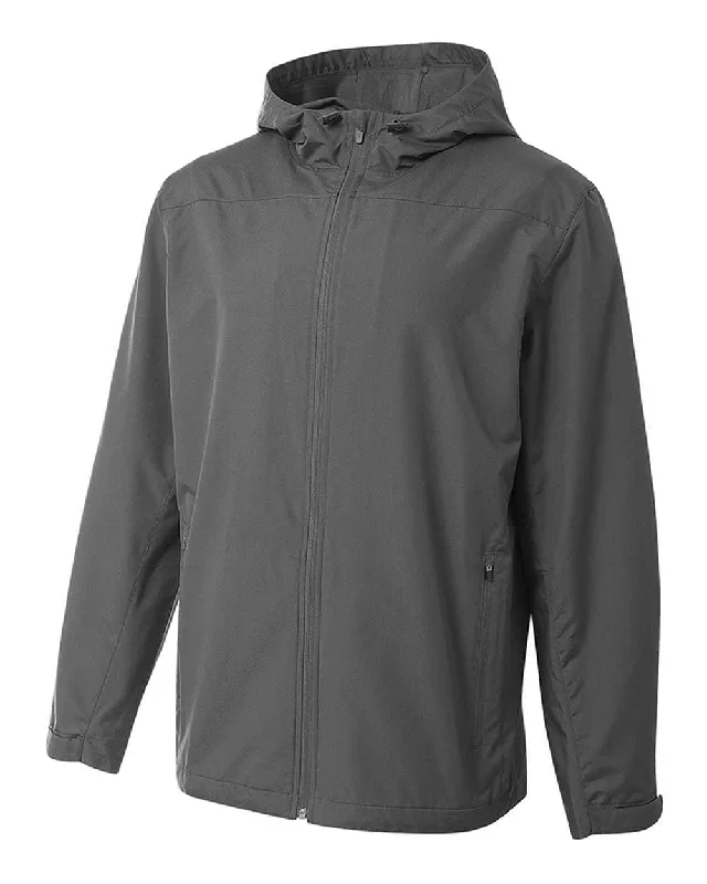 A4 N4264 Full Zip Force Windbreaker Jacket - Graphite