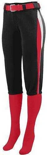 Augusta 1341 Girls Comet Pant - Black Red White