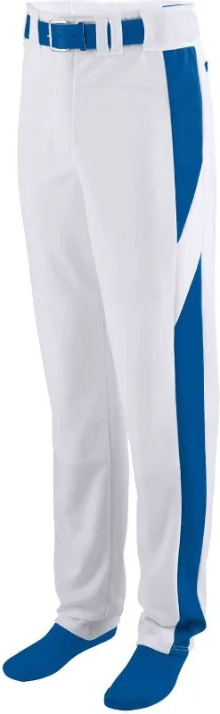 Augusta 1447 Series Color Block Baseball Softball Pant - White Royal