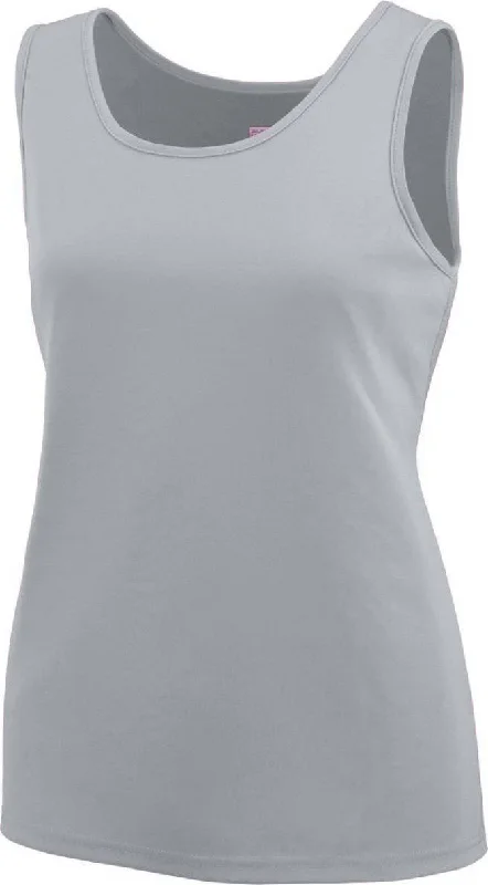 Augusta 1705 Ladies Training Tank - Light Gray Gray