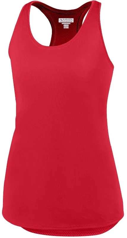 Augusta 2434 Ladies Sojourner Tank - Red