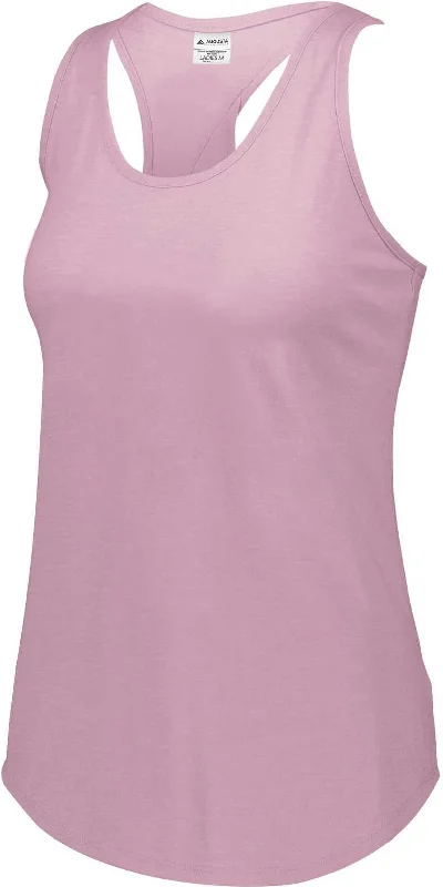 Augusta 3078 Ladies Lux Tri-Blend Tank - Dusty Rose Heather