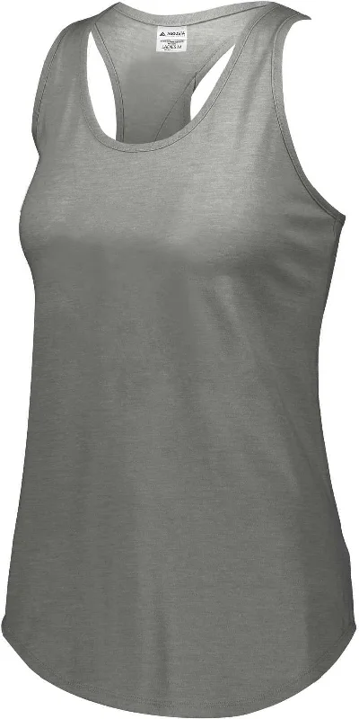 Augusta 3078 Ladies Lux Tri-Blend Tank - Grey Heather