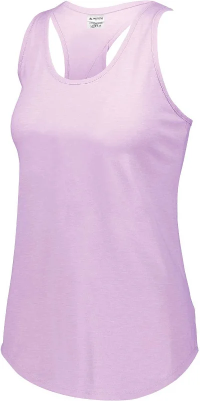 Augusta 3078 Ladies Lux Tri-Blend Tank - Light Lavender Heather