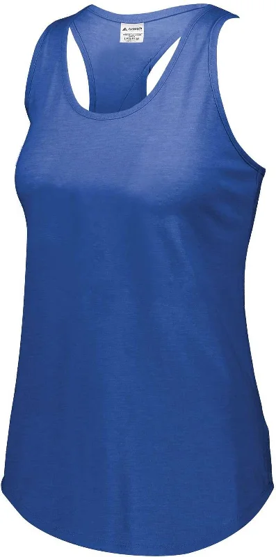 Augusta 3078 Ladies Lux Tri-Blend Tank - Royal Heather