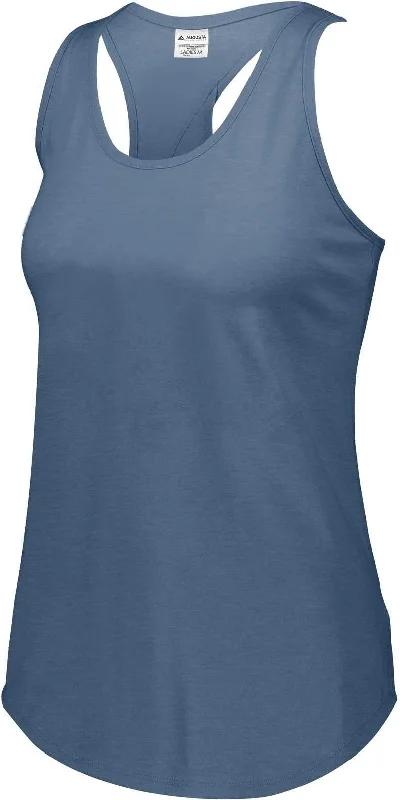 Augusta 3078 Ladies Lux Tri-Blend Tank - Storm Heather