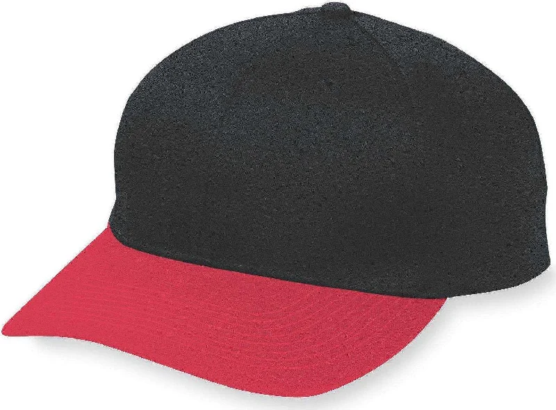 Augusta 6206 Six-Panel Cotton Twill Low-Profile Cap - Youth - Bk Rd