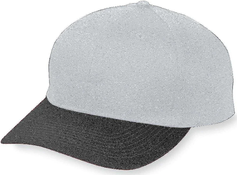 Augusta 6206 Six-Panel Cotton Twill Low-Profile Cap - Youth - Gy Bk