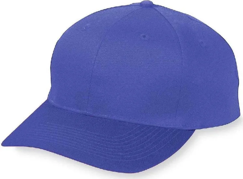 Augusta 6206 Six-Panel Cotton Twill Low-Profile Cap - Youth - Purple