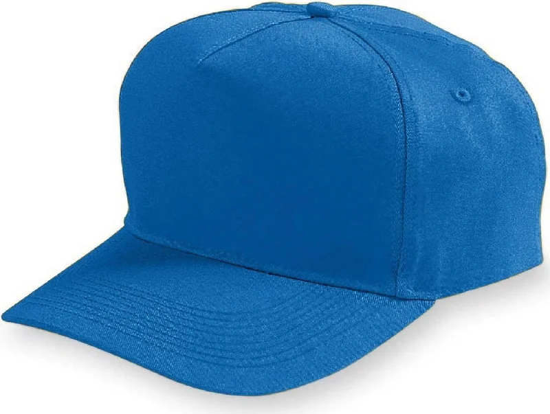 Augusta 6207 Five-Panel Cotton Twill Cap - Youth - Royal