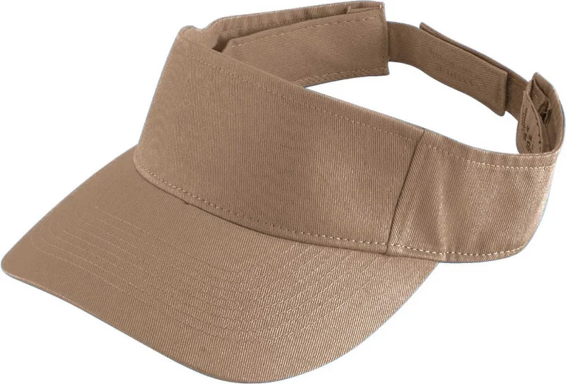 Augusta 6225 Sport Twill Visor - Khaki