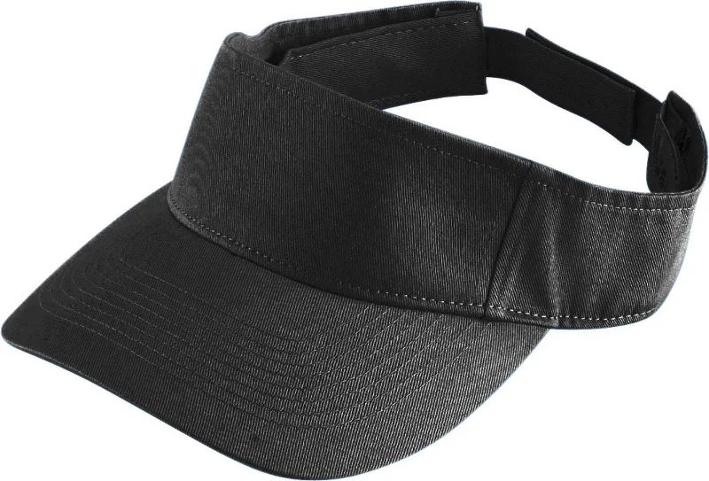 Augusta 6226 Sport Twill Visor - Youth - Black