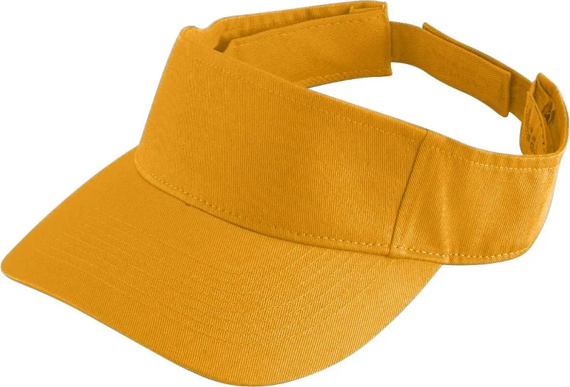 Augusta 6226 Sport Twill Visor - Youth - Gold