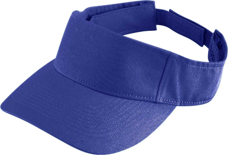 Augusta 6226 Sport Twill Visor - Youth - Purple