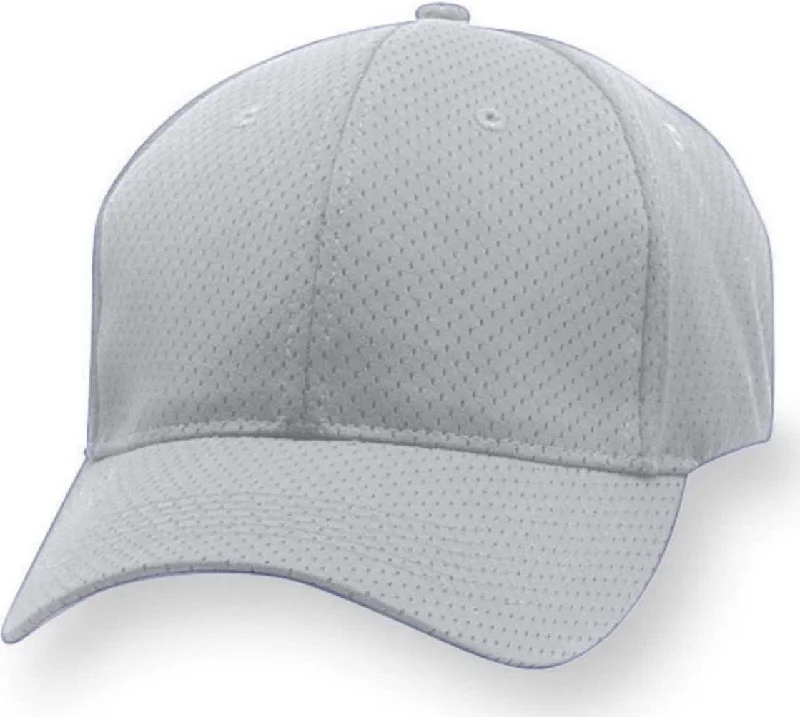 Augusta 6233 Youth Sport Flex Athletic Mesh Cap - Silver Grey