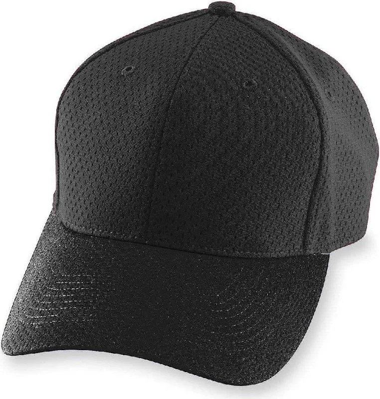 Augusta 6235 Athletic Mesh Cap - Black