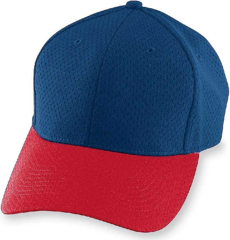 Augusta 6235 Athletic Mesh Cap - Navy Red