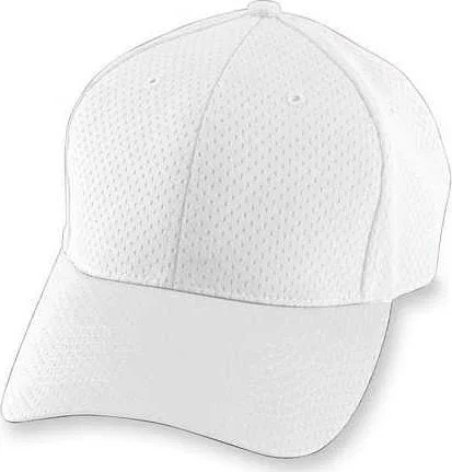 Augusta 6235 Athletic Mesh Cap - White