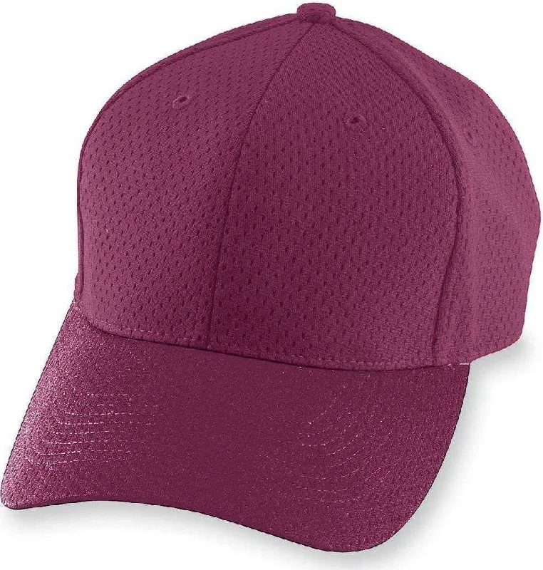 Augusta 6236 Athletic Mesh Cap - Youth - Maroon