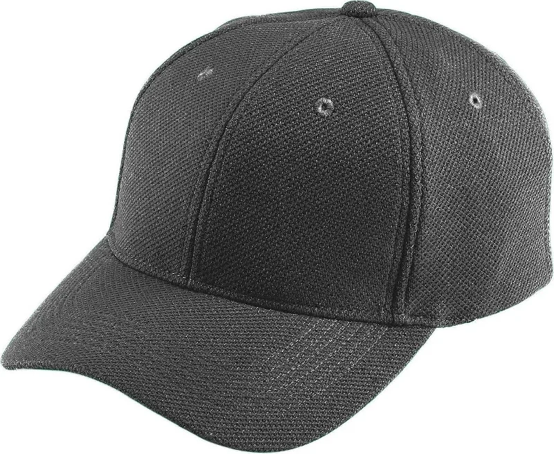 Augusta 6265 Adjustable Wicking Mesh Cap - Black