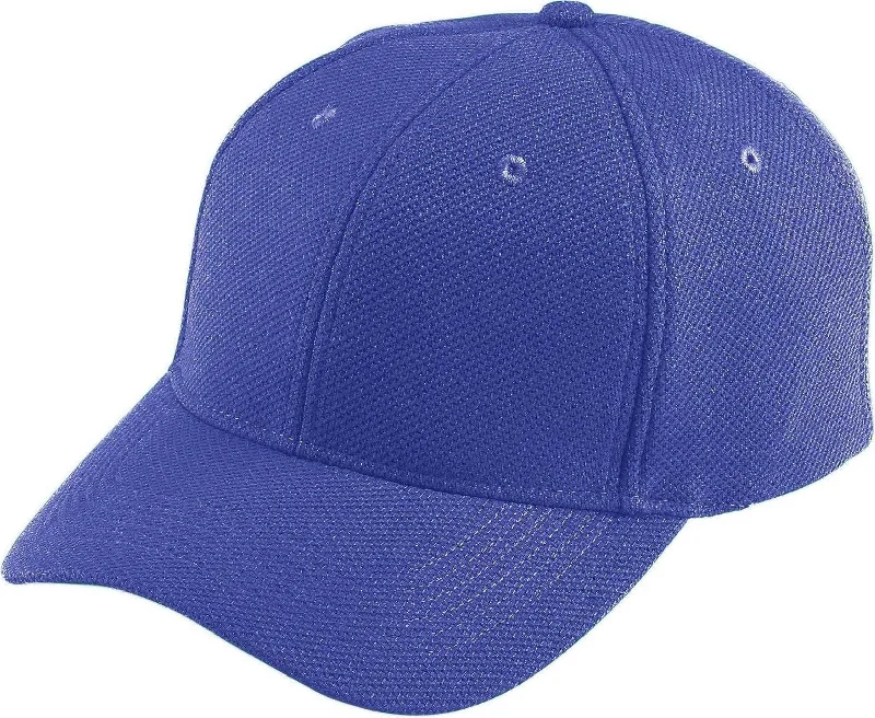 Augusta 6265 Adjustable Wicking Mesh Cap - Purple