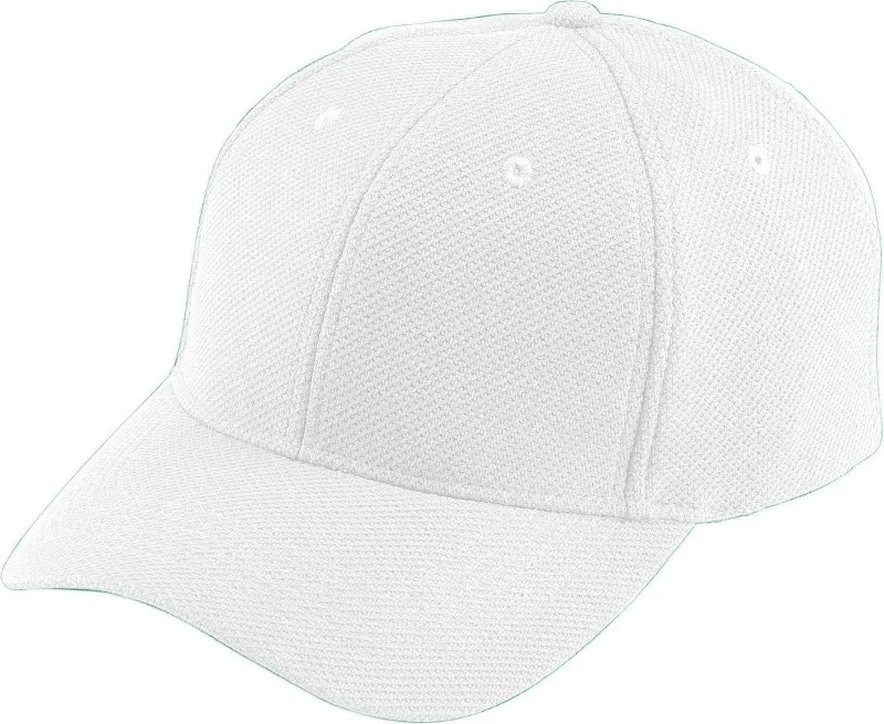 Augusta 6265 Adjustable Wicking Mesh Cap - White