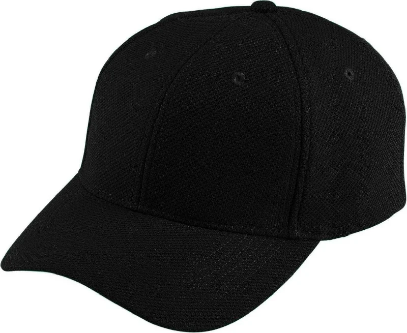 Augusta 6266 Adjustable Wicking Mesh Cap - Youth - Black