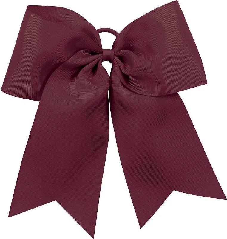 Augusta 6701 Cheer Hair Bow - Maroon