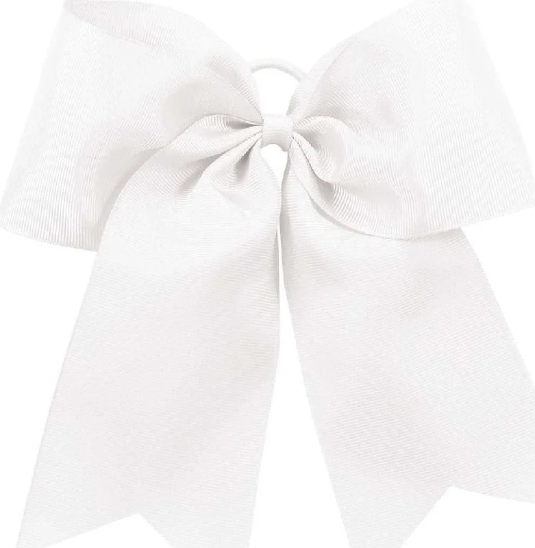 Augusta 6701 Cheer Hair Bow - White