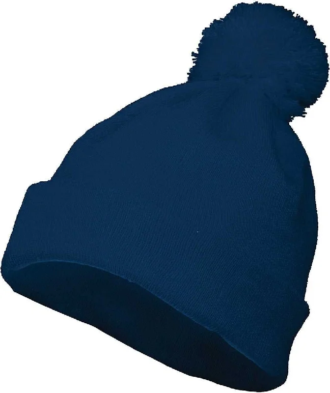 Augusta 6816 Pom Beanie - Navy