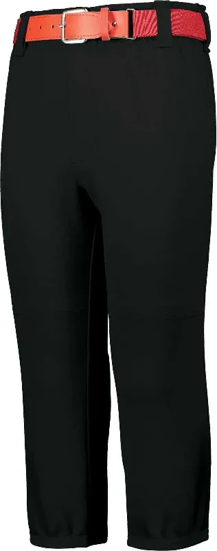 Augusta 6850 Gamer Pull-Up Baseball Pants with Loops - Black