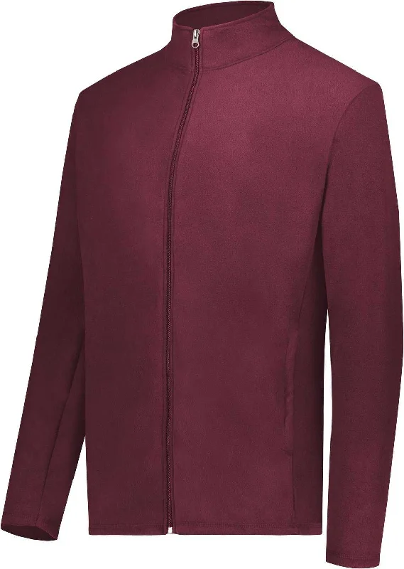 Augusta 6861 Micro-Lite Fleece Full Zip Jacket - Maroon (Hlw)