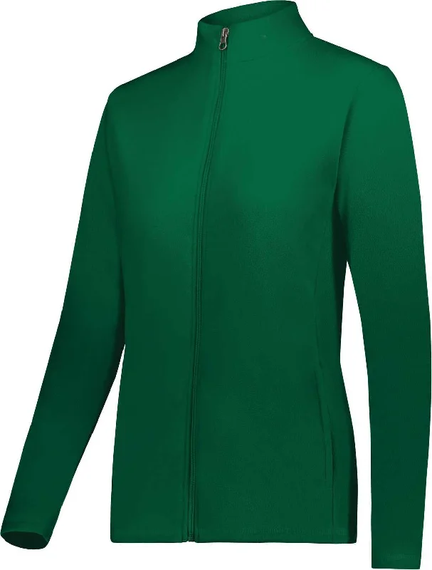 Augusta 6862 Ladies Micro-Lite Fleece Full-Zip Jacket - Dark Green