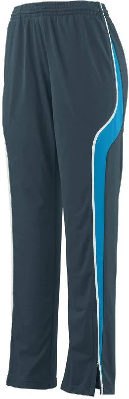 Augusta 7716 Ladies Rival Pant - Dark Gray Blue White