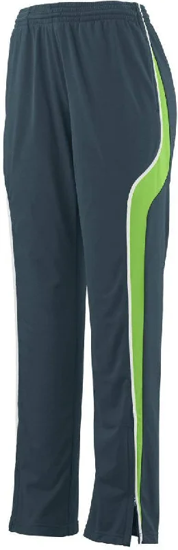 Augusta 7716 Ladies Rival Pant - Dark Gray Lime White