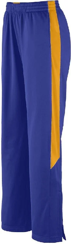 Augusta 7752 Ladies Medalist Pant - Purple Gold